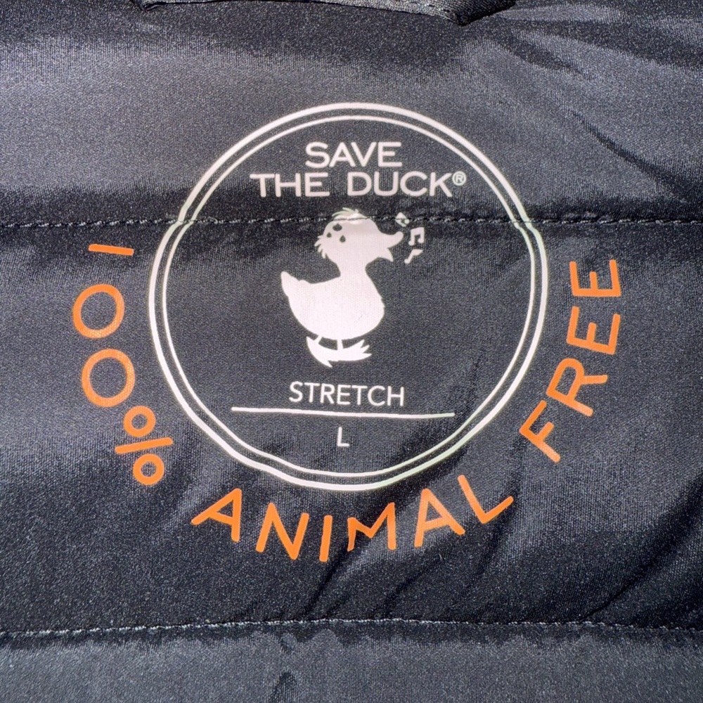 SAVE THE DUCK Men's Water Resistant Packable Black Puffer Vest - Picture 6 of 8